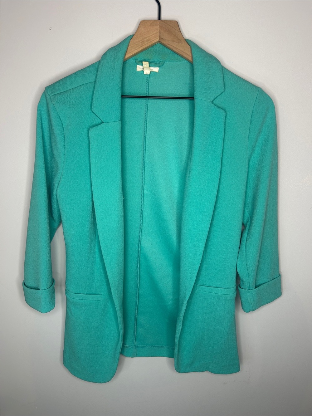 Maurices Teal Open Front Blazer Jacket